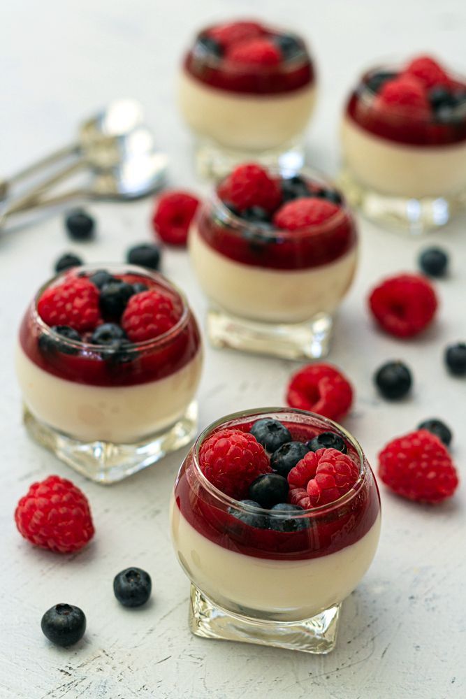 Panna Cotta fruits rouges