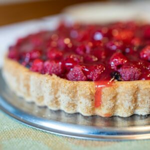 Tarte aux framboises